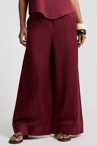 Onia Air Linen Wide Leg Drawstring Pant