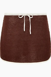 Onia Linen Knit Mini Skirt