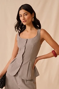 Onia Peplum Vest