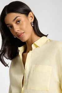 Onia Air Linen Boyfriend Shirt