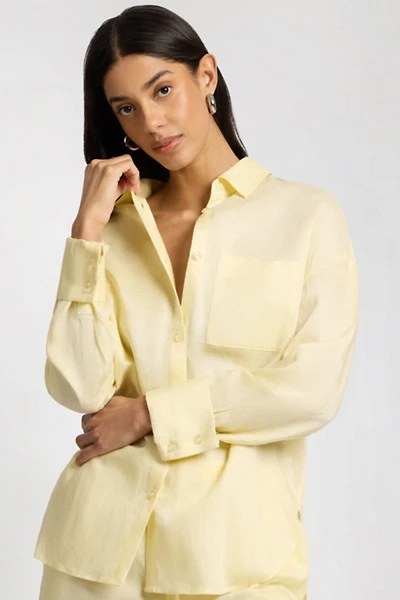 Onia Air Linen Boyfriend Shirt