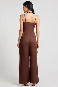 Onia Air Linen Underwire Corset Top