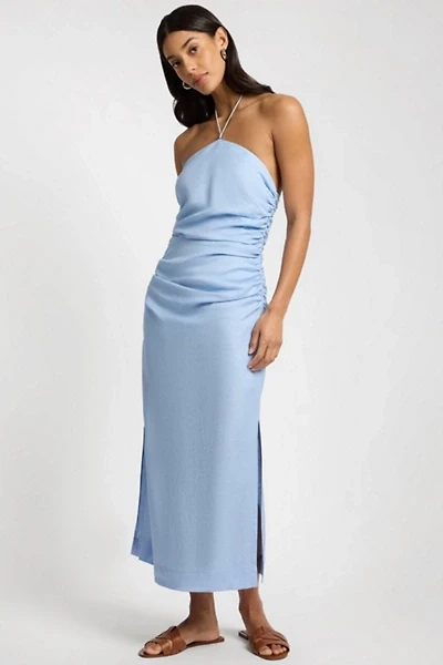 Onia Ruched Halter Dress