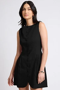 Onia Boatneck Button Front Dress
