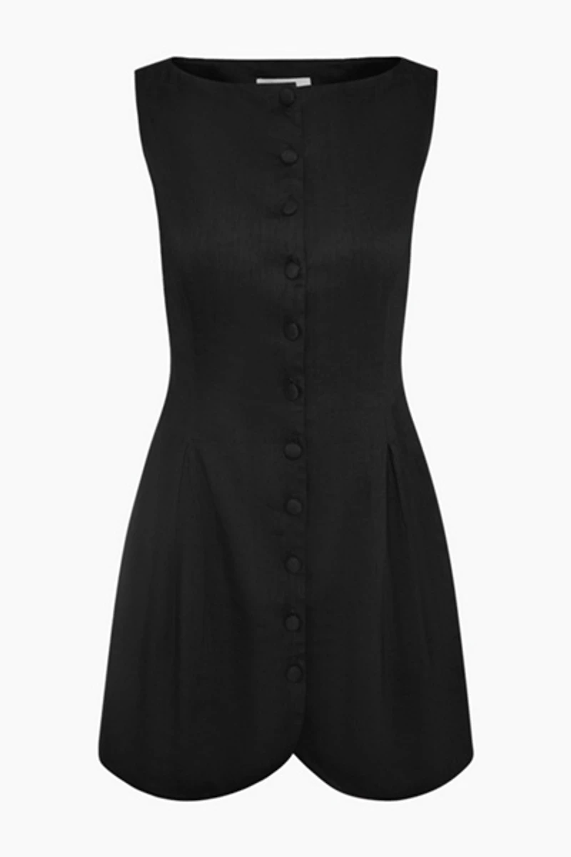 Onia Boatneck Button Front Dress