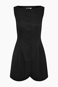Onia Boatneck Button Front Dress
