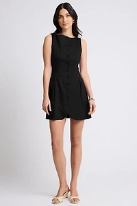 Onia Boatneck Button Front Dress