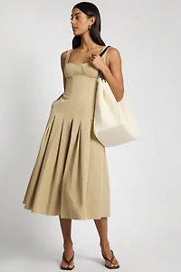 Onia Sweetheart Pleated Dress