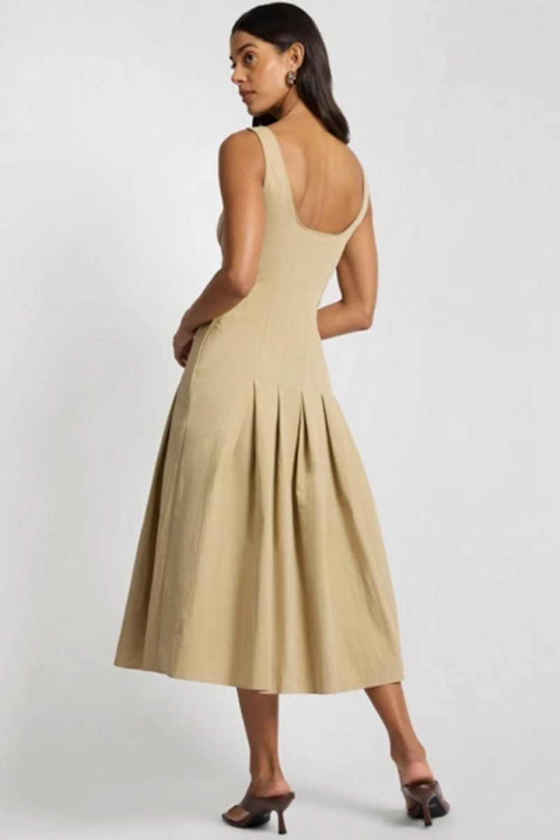 Onia Sweetheart Pleated Dress
