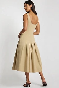 Onia Sweetheart Pleated Dress