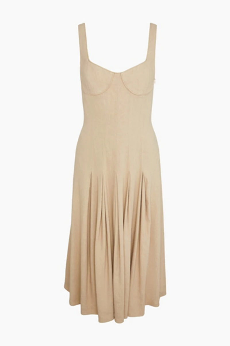 Onia Sweetheart Pleated Dress