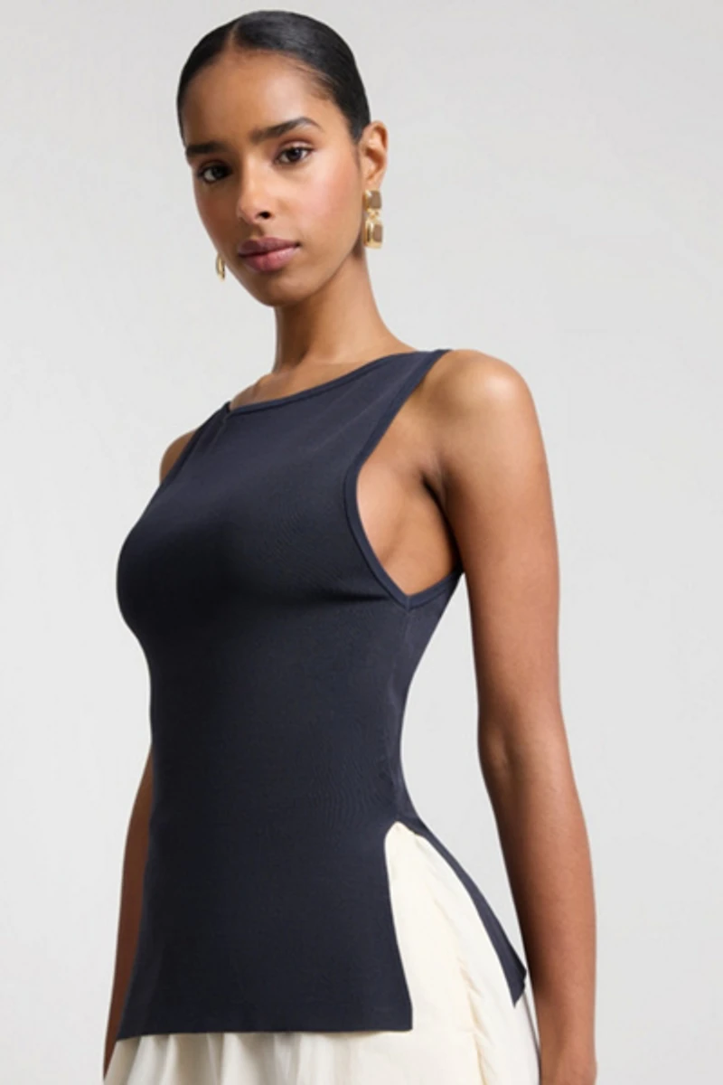 Onia Boatneck Mix Media Dress