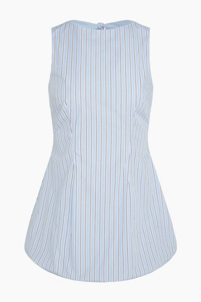 Onia Fitted Boatneck Bubble Mini Dress