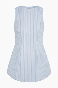 Onia Fitted Boatneck Bubble Mini Dress
