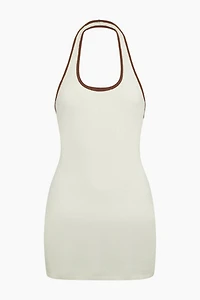 Onia Cotton Boucle Mini Halter Dress