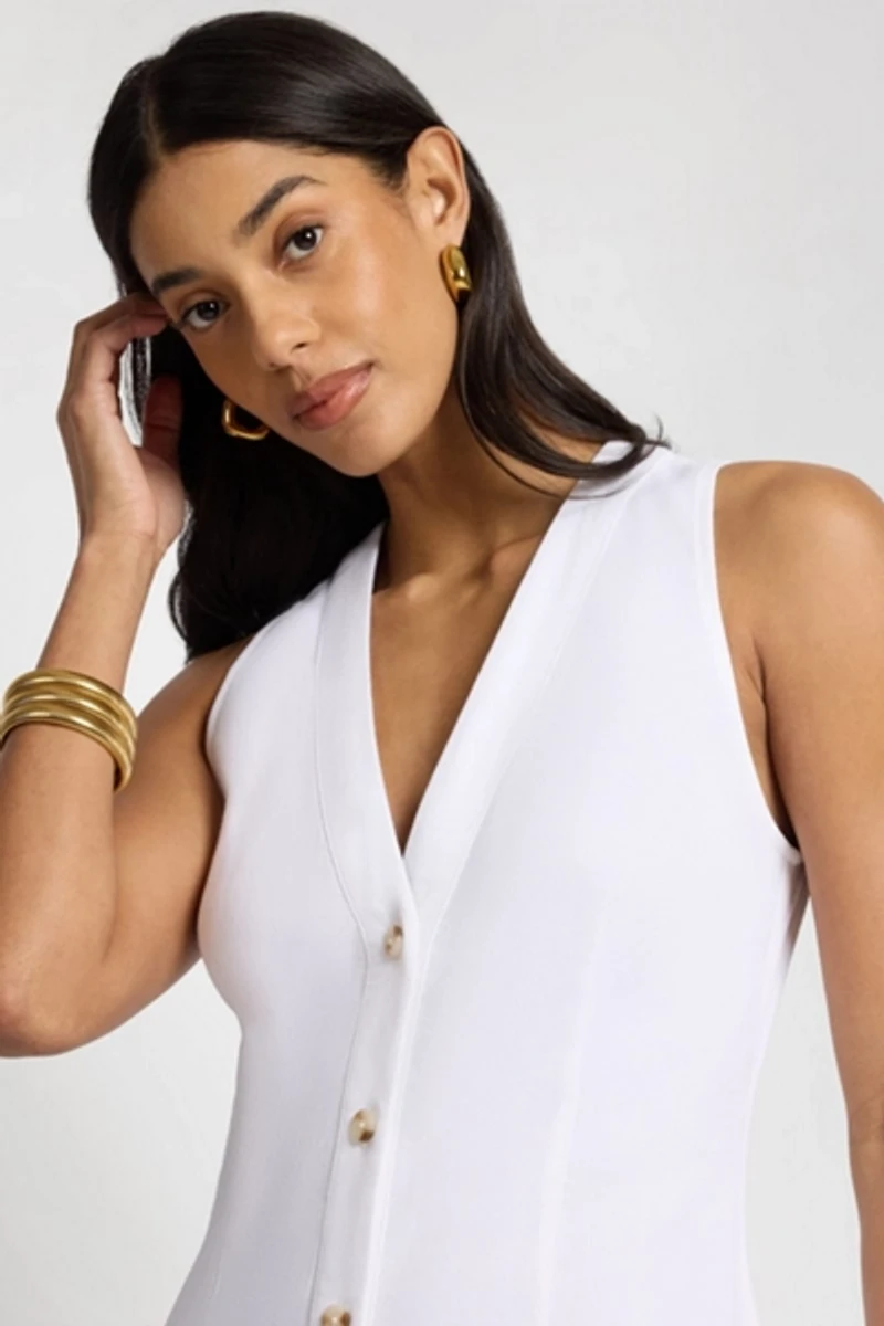 Onia Textured Linen Sweater Scoop Maxi Dress