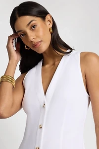 Onia Textured Linen Sweater Scoop Maxi Dress