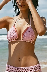 Gunes Blush Babe Crochet Bikini Top