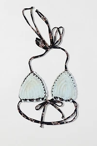 Gunes Crochet Triangle Bikini Top