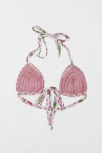 Gunes Crochet Triangle Bikini Top