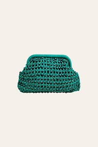 Zsa Zsa Zsu Delhi Raffia Clutch Bag