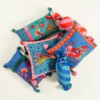 Zsa Zsa Zsu Hansi Bias-Cut Ruffled Velvet Cushion