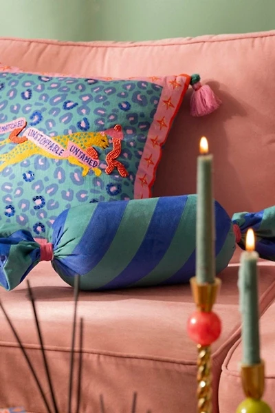 Zsa Zsa Zsu Hansi Bias-Cut Ruffled Velvet Cushion