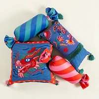 Zsa Zsa Zsu Hansi Bias-Cut Ruffled Velvet Cushion