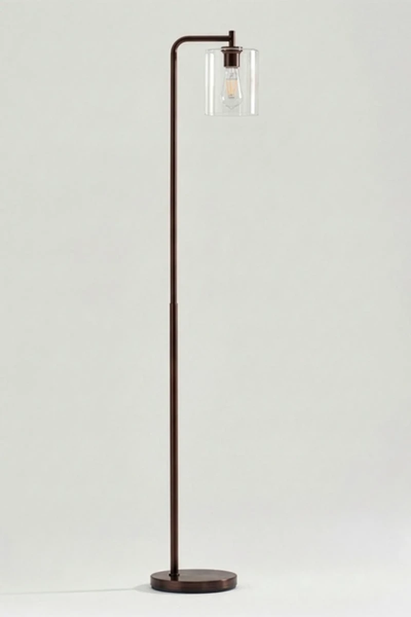 Brightech Elizabeth LED Glass Shade Floor Lamp