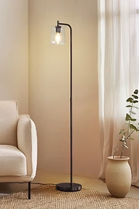 Brightech Elizabeth LED Glass Shade Floor Lamp