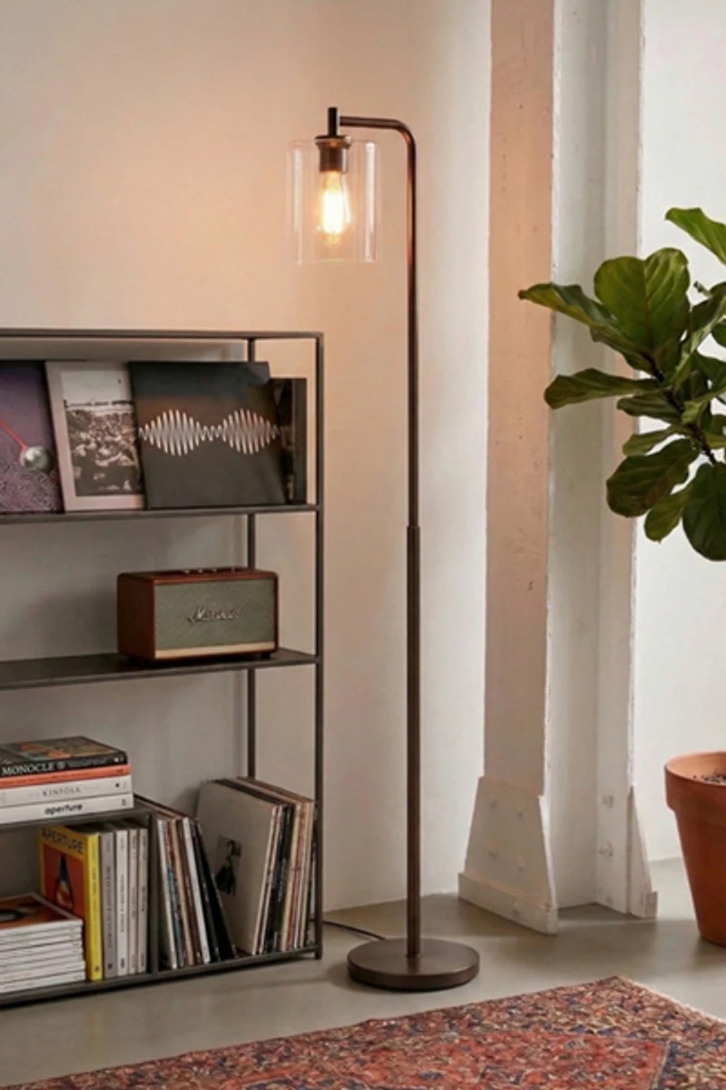 Brightech Elizabeth LED Glass Shade Floor Lamp