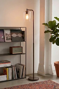 Brightech Elizabeth LED Glass Shade Floor Lamp