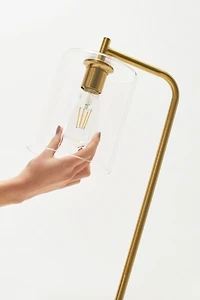Brightech Elizabeth LED Glass Shade Floor Lamp