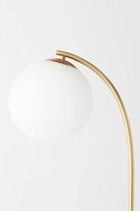 Brightech Luna Drop LED Marble Base Arc Floor Lamp