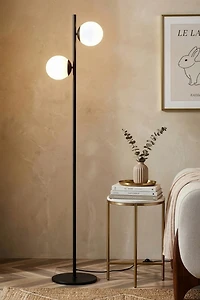 Brightech Sphere LED Frosted Globe Shade Floor Lamp