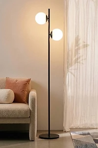 Brightech Sphere LED Frosted Globe Shade Floor Lamp