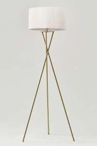 Brightech Jaxon LED Pleated Shade Tripod Floor Lamp
