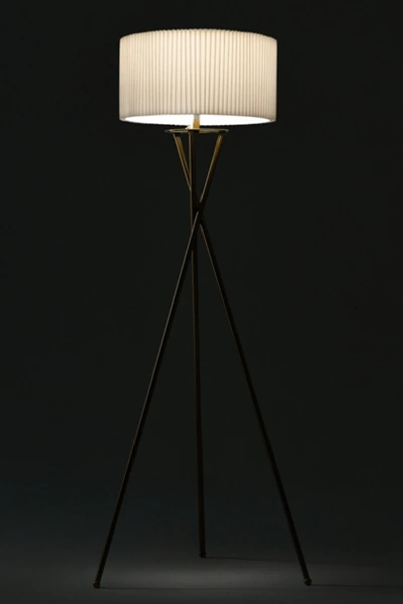 Brightech Jaxon LED Pleated Shade Tripod Floor Lamp