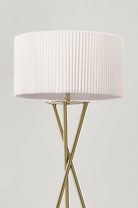 Brightech Jaxon LED Pleated Shade Tripod Floor Lamp