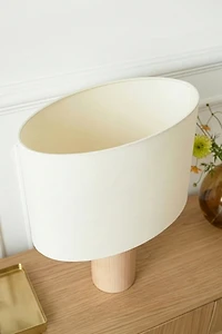 Brightech Mia LED Solid Wood Table Lamp