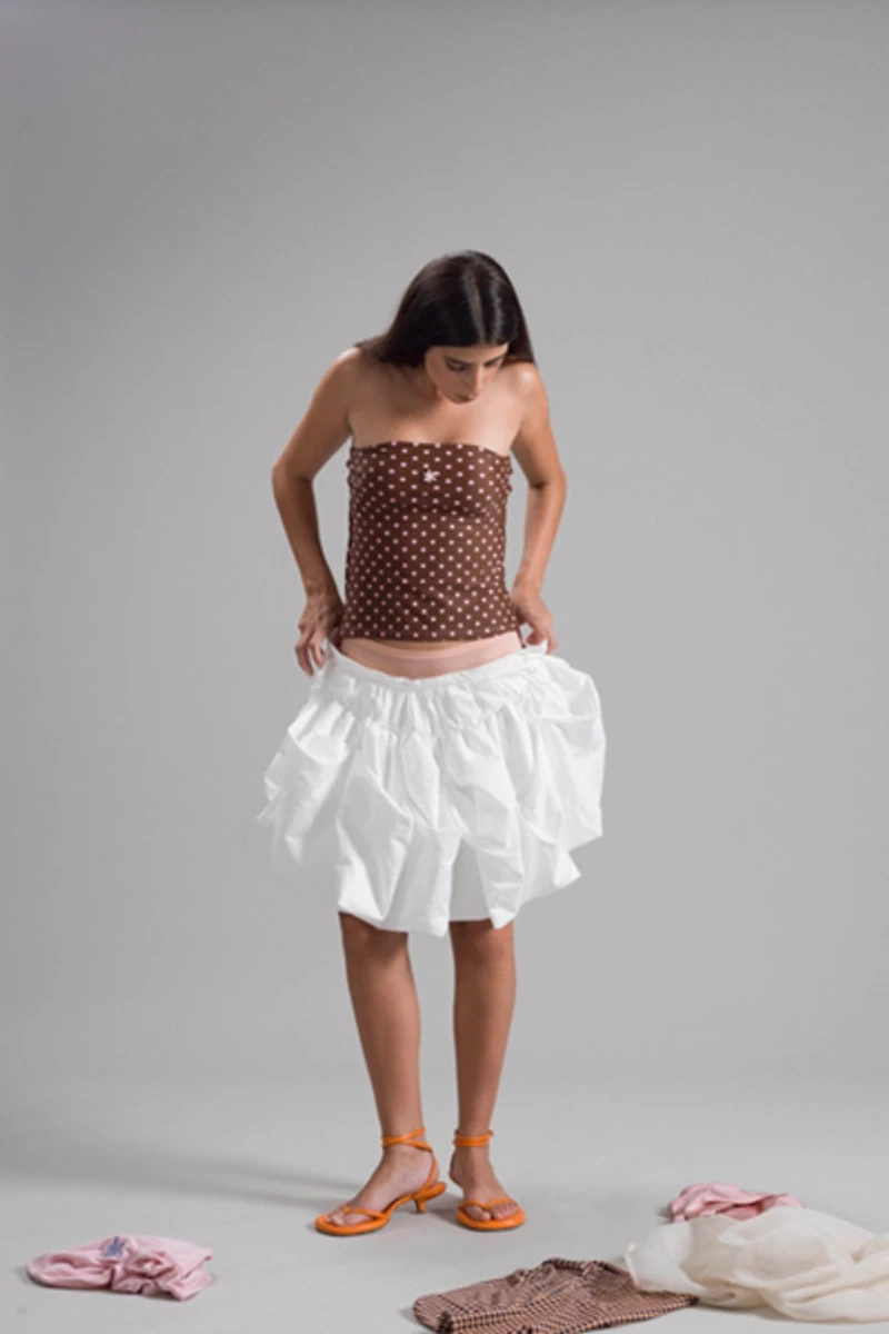 High Frequency  Marilyn Polka Dot Tube Top