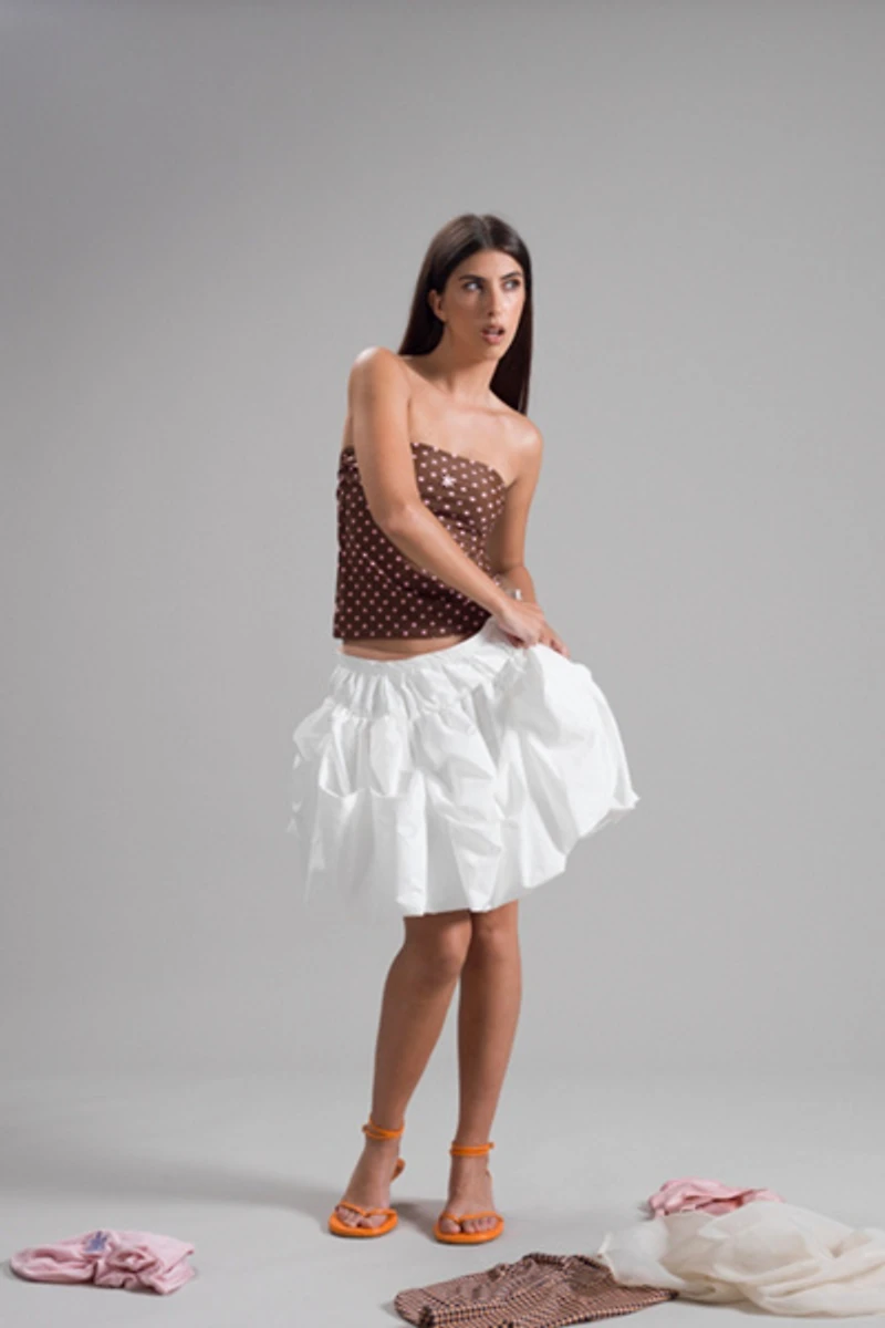 High Frequency  Marilyn Polka Dot Tube Top