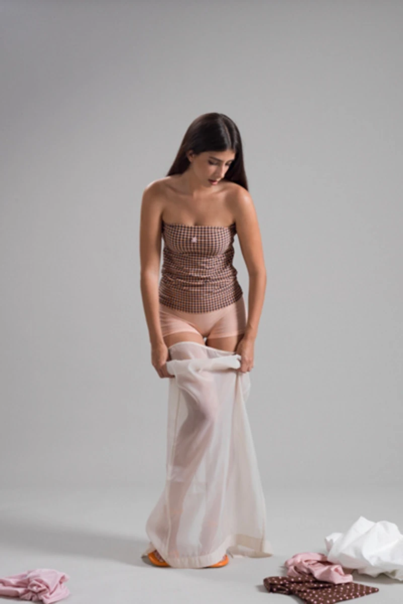 High Frequency Brigitte Gingham Tube Top