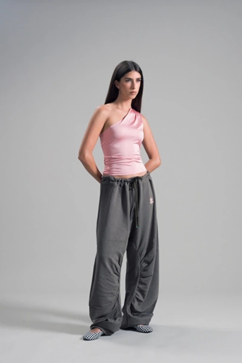 High Frequency Camelia One Sleeve Top