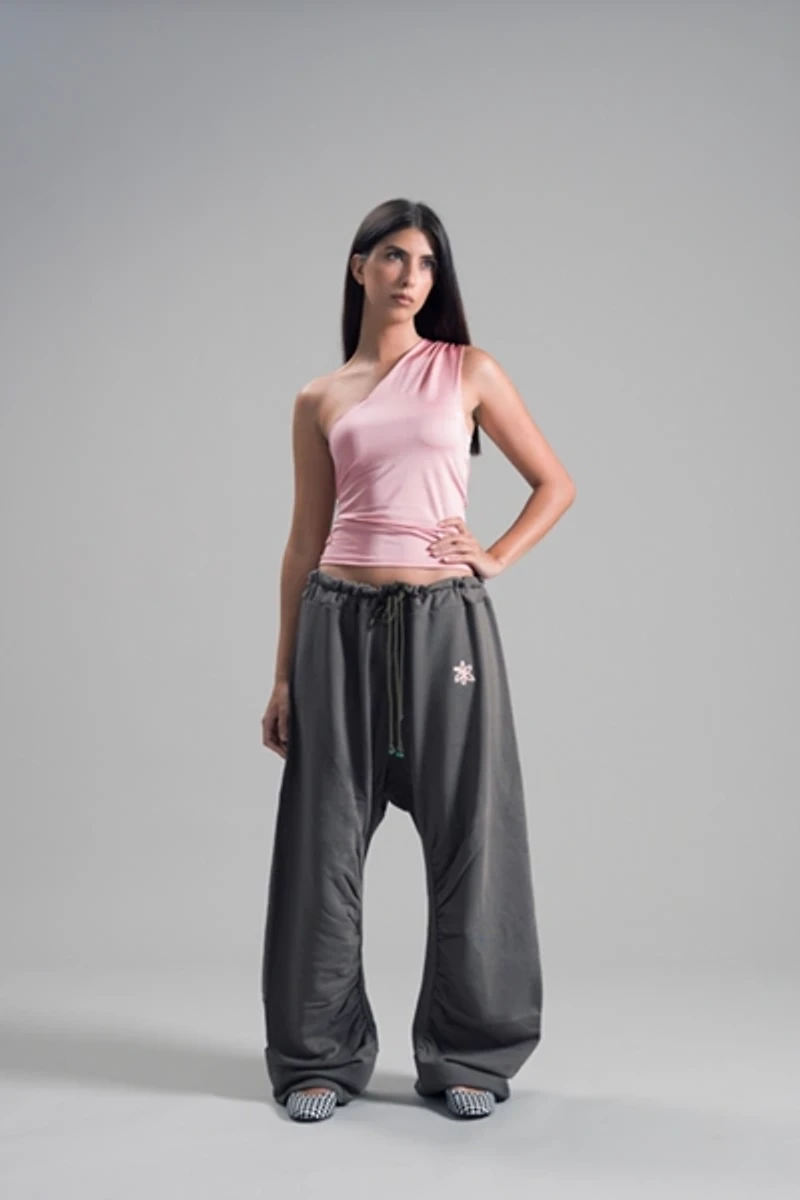 High Frequency Camelia One Sleeve Top