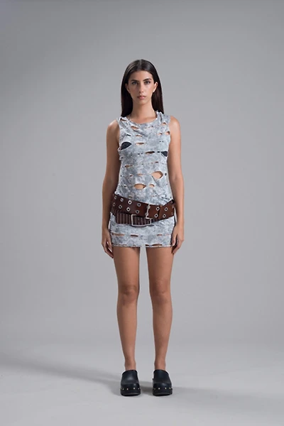 High Frequency Boros Distressed Dress