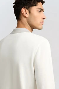 Onia Knit Long Sleeve Polo Sweatshirt
