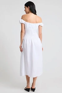 Onia Off Shoulder Midi Dress