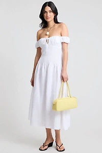 Onia Off Shoulder Midi Dress