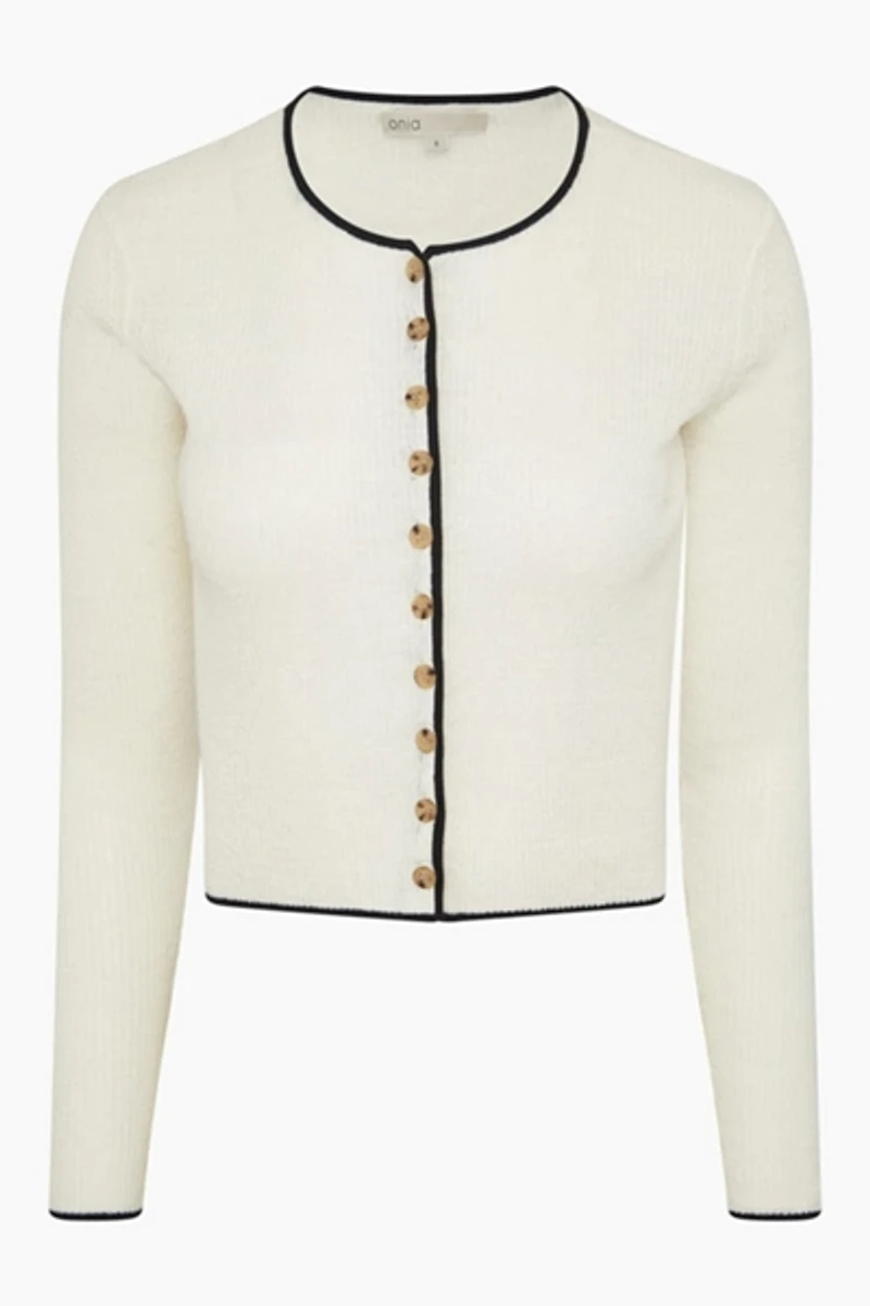 Onia Linen Rib Cardigan